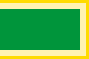 green, two-tone yellow border