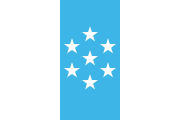 white-blue-white, 7 white stars