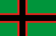 green, red-black nordic cross