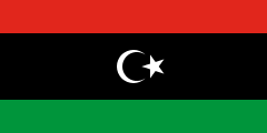 red-black-green, white crescent and star