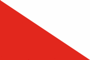 red triangular pennant