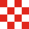 four-by-four red-white chequerboard